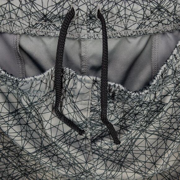 Nike Jogging Dri-Fit Shorts Men's Medium Gray Black Elastic Waist Drawstring - Picture 5 of 10